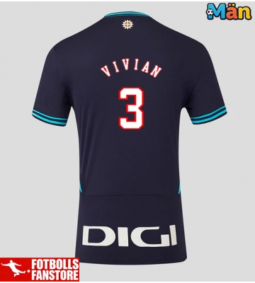 Athletic Bilbao Dani Vivian #3 Bortatröja 2025-26 Kortärmad